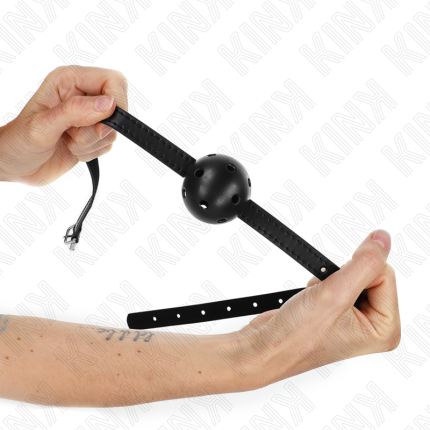 Simplicity Schwarzer Atmungsaktiver Ball Gag - Größe X