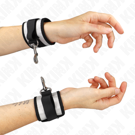 Neopren Handgelenkmanschetten Grau - Größe X