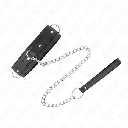 Halskette mit Leine 3 Ring Modell verstellbar - Größe X