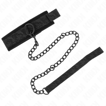 Basis Modell Halsband mit Leine verstellbar - Größe X