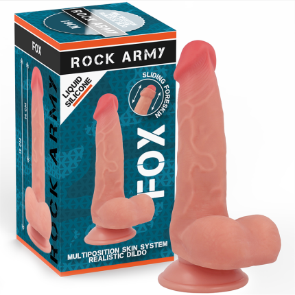 ROCKARMY - FLÜSSIGSILIKONFUCHS 19 CM -O- 3,2 CM - Größe 19