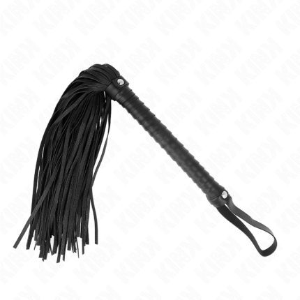 KINK - PEITSCHE MIT SCHWARZEM STRUKTURIERTEM GRIFF 48,5 CM - Größe 48