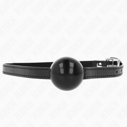 KINK - SCHWARZER EINZELNER FESTER BALL 4 CM GAG 65 x 1,5 CM - Größe X