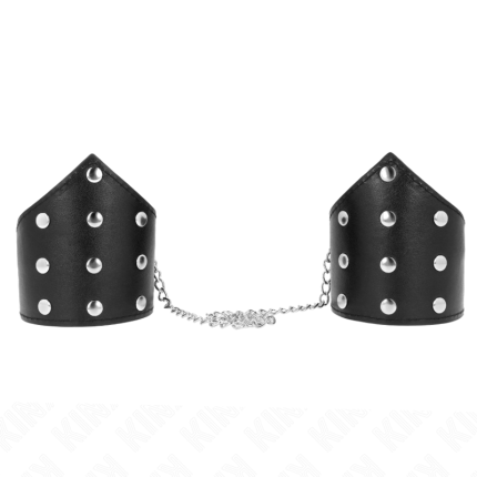Schwarze Armbänder mit Kette verstellbar - Größe X