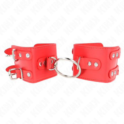 Feste Handgelenkfessel mit Ring und Nieten verstellbar - Größe X