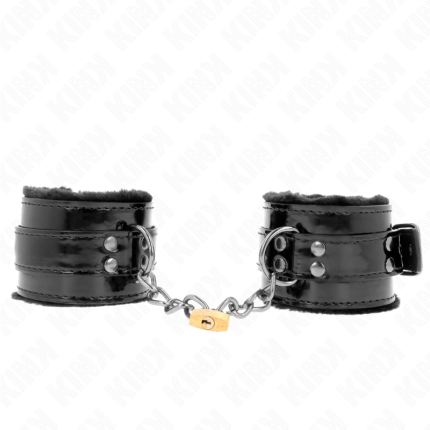 KINK - LEICHTE HANDGELENKSFESSELN MIT KUPFERSCHLOSS, VERSTELLBAR 17-29 CM X 5,5 CM - Größe X