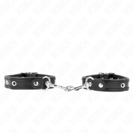 Mini-Armbänder Schwarz mit Nieten Verstellbar - Größe X