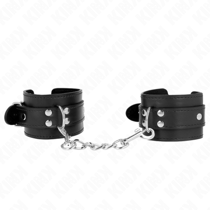 KINK - EINFACHE HANDGELENKSFESSELN SCHWARZ VERSTELLBAR 20-23 CM X 5,5 CM - Größe X