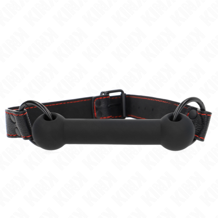 KINK - KNOCHENGAG MIT KUNSTLEDERGURT SCHWARZ VERSTELLBAR 41-57 CM - Größe 41