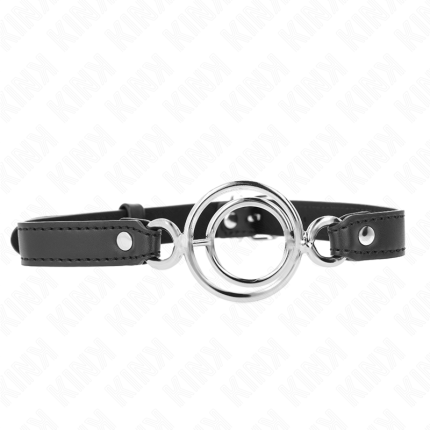 KINK - KNEBEL MIT MEHREREN O-RINGEN 5 CM SCHWARZ 63 X 2,5 CM - Größe X