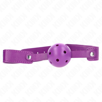 KINK - LILA ATMUNGSAKTIVER BALL 4,5 CM MAG 65 x 2,5 CM - Größe X
