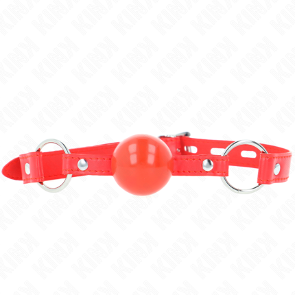 KINK - TPE-BALL 4 CM KNEBEL MIT ROJO-SCHLOSS 60 x 2 CM - Größe X