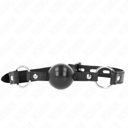 KINK - SCHWARZER TPE-BALL 4 CM Knebel 60 x 2 CM - Größe X