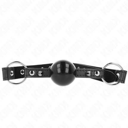 KINK - BALL 4 CM KNEBEL MIT SPITZENNIET UND SCHNAPPVERSCHLUSS 65 x 2 CM - Größe X