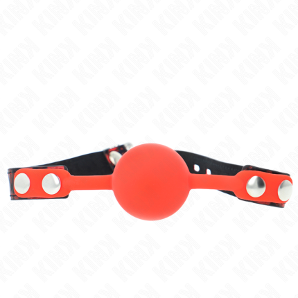 Modell 2 Silikonball Knebel mit Schloss - Größe X