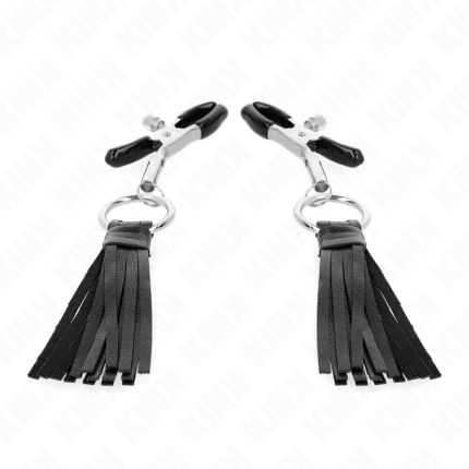 KINK - KUNSTLEDER QUASTEN NIPPELKLEMMEN 6 CM