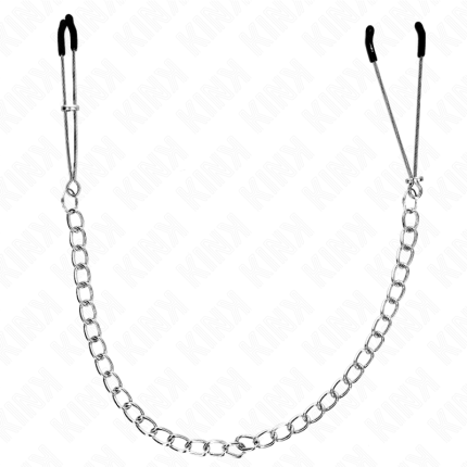 Dünne Nippelklemmen mit Kette 30 cm - Größe 30