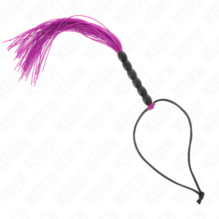 KINK - MINI SILIKONPEITSCHE MIT 6 LILA PERLEN 26 CM - Größe 26