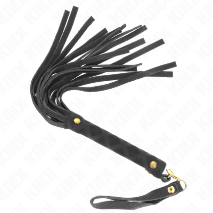 KINK - SCHWARZE WILDLEDER MINI-PEITSCHE 30 CM - Größe 30