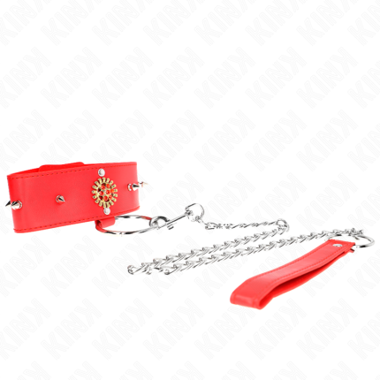 Rote Diamantkette mit Gürtel verstellbar - Größe X