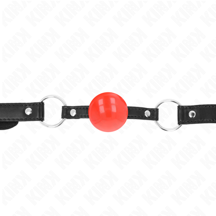KINK - ROTER TPE-BALL 4 CM KNEBEL 60 x 2 CM - Größe X