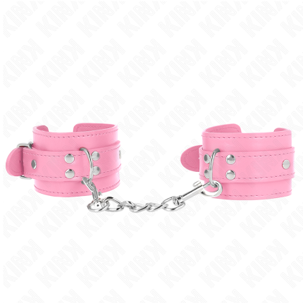 KINK - EINFACHE HANDGELENKSFESSELN ROSA VERSTELLBAR 20-23 CM X 5,5 CM - Größe X