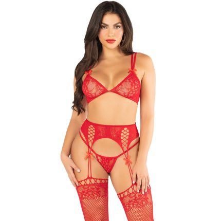 BH String Strümpfe Set Rot