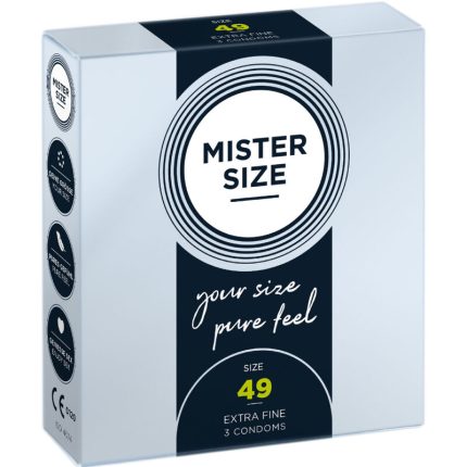 MISTER SIZE - KONDOMGRÖSSE S 49 MM (3 EINHEITEN) - Größe S