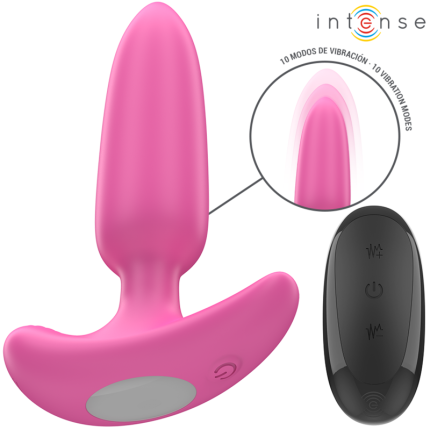 Ross Anal Plug 10 Vibrationen Rosa Fernbedienung - Größe 10