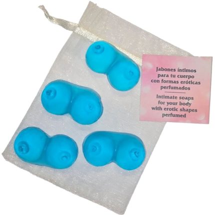 Mini Duftseifen Brustform Blau