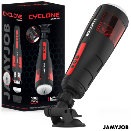 JAMYJOB - CYCLONE AUTOMATISCHER VAGINA-MASTURBATOR 10 ROTATIONS- UND STOSSMODI - Größe 10