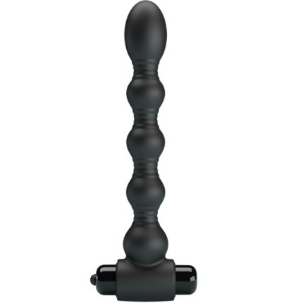 PRETTY LOVE - LYNN SILIKON ANAL PLUG 10 VIBRATIONEN SCHWARZ - Größe 10