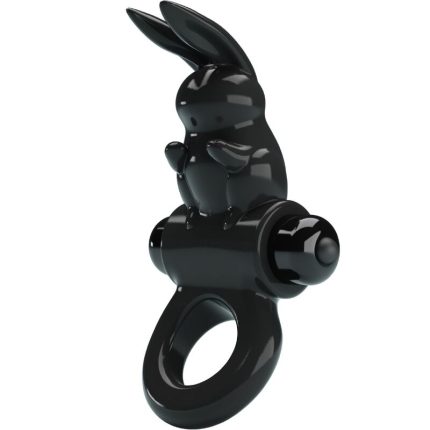 PRETTY LOVE - AUFREGENDER RING RABBIT VIBRATORRING 10 VIBRATIONEN SCHWARZ - Größe 10