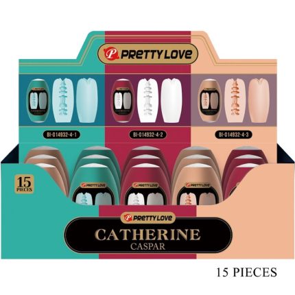 PRETTY LOVE - CASPAR PACK 15 VERSCHIEDENE MÄNNLICHE MASTRUBATOREN - Größe M