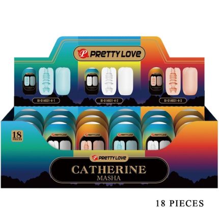 PRETTY LOVE - MASHA PACK 18 VERSCHIEDENE MÄNNLICHE MASTRUBATOREN - Größe M