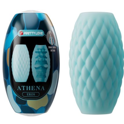PRETTY LOVE - ATHENA EROS MÄNNLICHER MASTURBATOR AUS SILIKON, HIMMELBLAU - Größe M