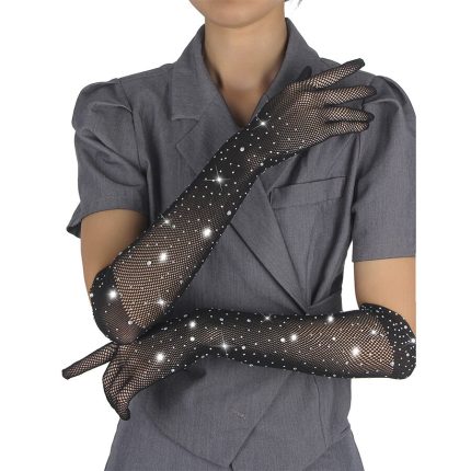 Transparente Handschuhe Schwarz - Größe S