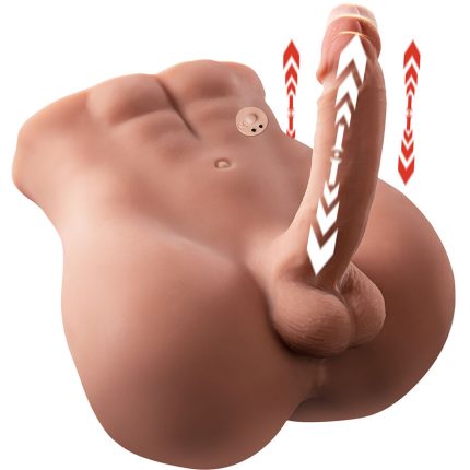 XISE - BERTLETT DILDO ASS REALISTISCHER DILDO UND ANUS-MASTURBATOR VORDERE POSITION MIT STOSS 18 CM - Größe 18