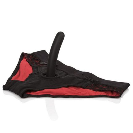 CALEXOTICS - SCANDAL SET ROTER HÖSCHEN MIT DILDO GRÖSSE L/XL - Größe L