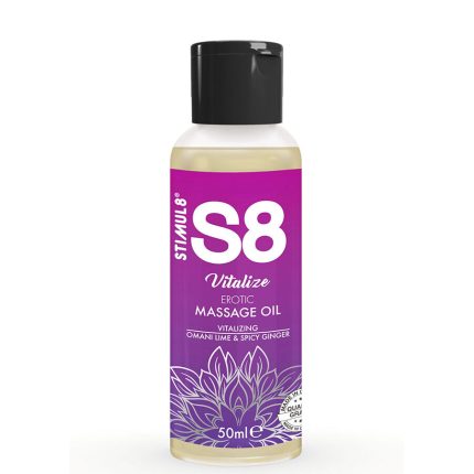 STIMUL8 - S8 VITALISIERENDES EROTISCHES MASSAGEÖL LIMETTE 50 ML - Größe L