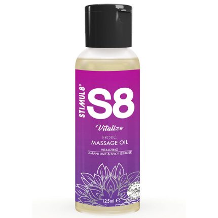 STIMUL8 - S8 VITALISIERENDES LIMETTEN-MASSAGEÖL 125 ML - Größe L