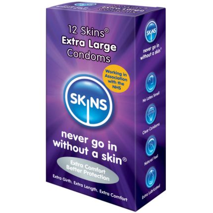 SKINS -  HAUTKONDOM EXTRA GROSS 12 PACK - Größe 12