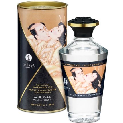 SHUNGA - FETISCH VANILLE-GESCHMACK WÄRMEEFFEKT-MASSAGEÖL 100 ML - Größe L