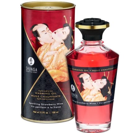 SHUNGA - ERDBEER- UND CAVA-WÄRMEEFFEKT-MASSAGEÖL 100 ML - Größe L