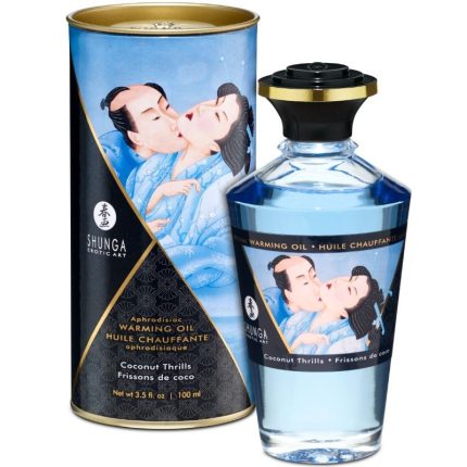 SHUNGA - WÄRMEEFFEKT-MASSAGEÖL MIT KOKOSNUSSGESCHMACK 100 ML - Größe L