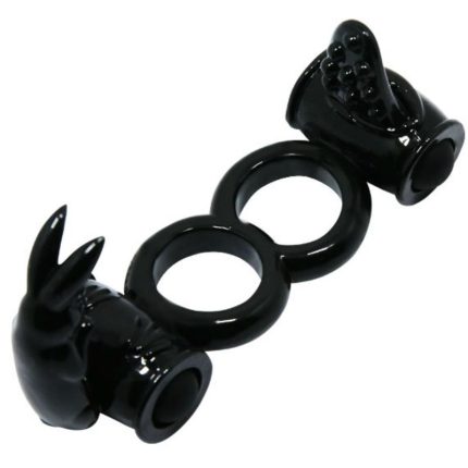 Sweet Ring Doppelring mit Doppelhasen