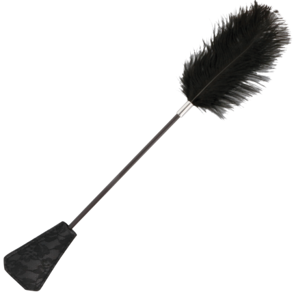 Schwarze Liebesfeder Peitsche 56 cm - Größe 56