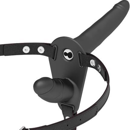 Submissive Harness Doppelpenetration Vibrator Schwarz