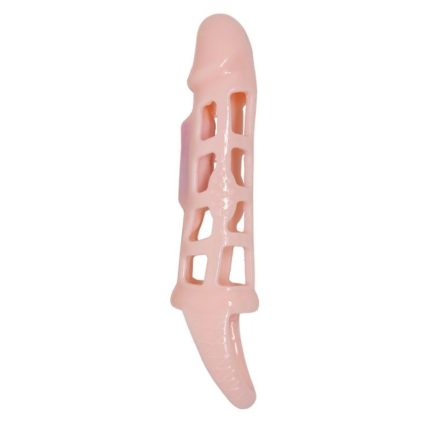 BAILE - PENIS EXTENDER COVER MIT VIBRATION UND NATÜRLICHEM GURT 13.5 CM - Größe 13