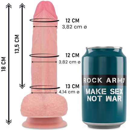 Liquid Silicone Premium Mustang Realistic 18 cm - Größe 18